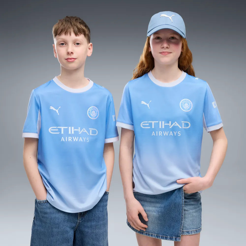 Manchester City Kinderfußballshirt Home Jersey, Heimtrikot mit dryCELL für junge Fans - machsport