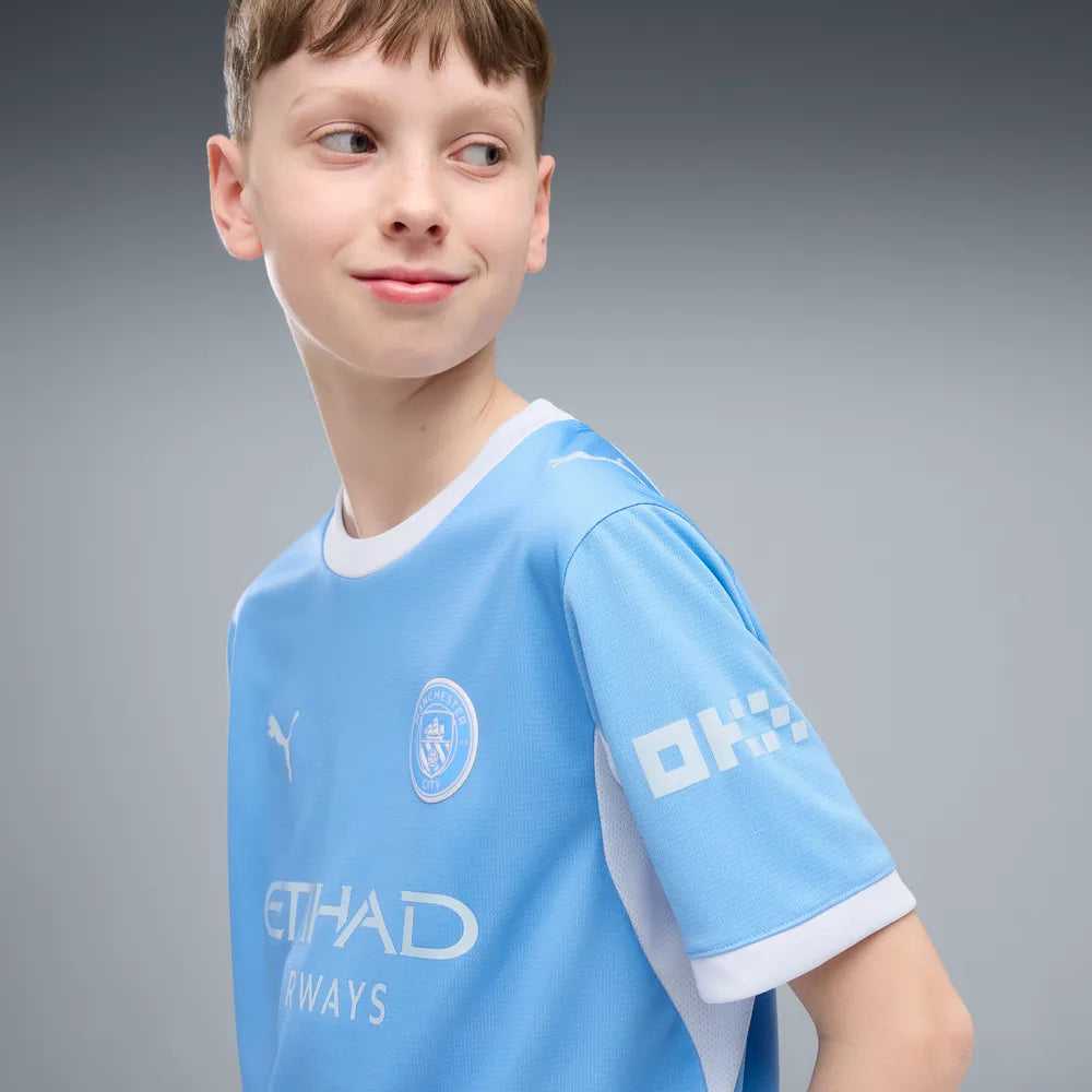 Manchester City Kinderfußballshirt Home Jersey, Heimtrikot mit dryCELL für junge Fans - machsport