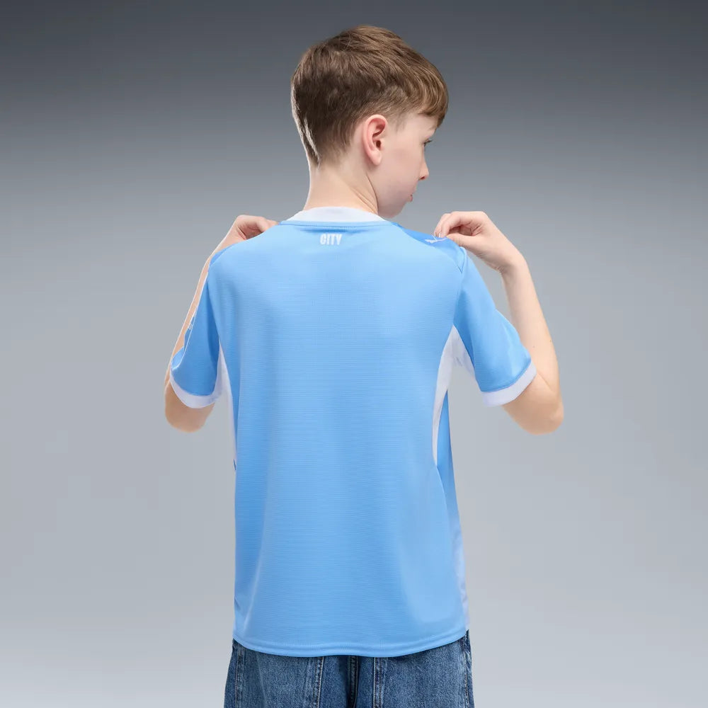 Manchester City Kinderfußballshirt Home Jersey, Heimtrikot mit dryCELL für junge Fans - machsport – Bild 