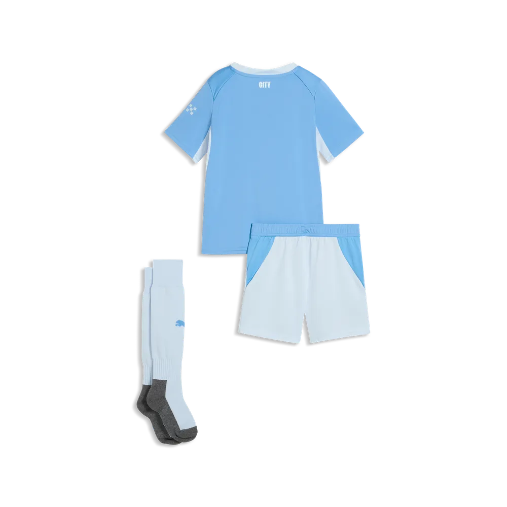 Manchester City Home Minikit, Mini Fußballset mit dryCELL für junge Fans - machsport