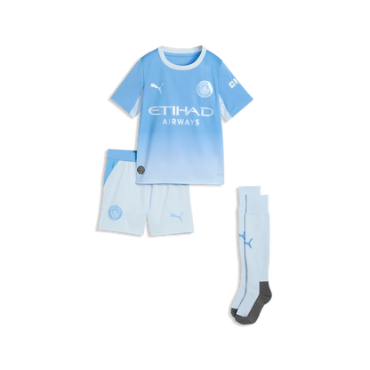 Manchester City Home Minikit, Mini Fußballset mit dryCELL für junge Fans - machsport