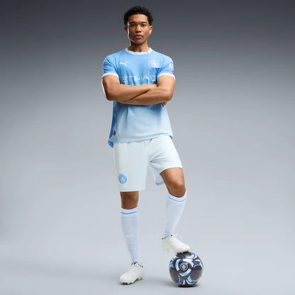 Manchester City Herrenfußballhose Replica, Fußballshorts mit dryCELL für Training und Fanmomente - machsport