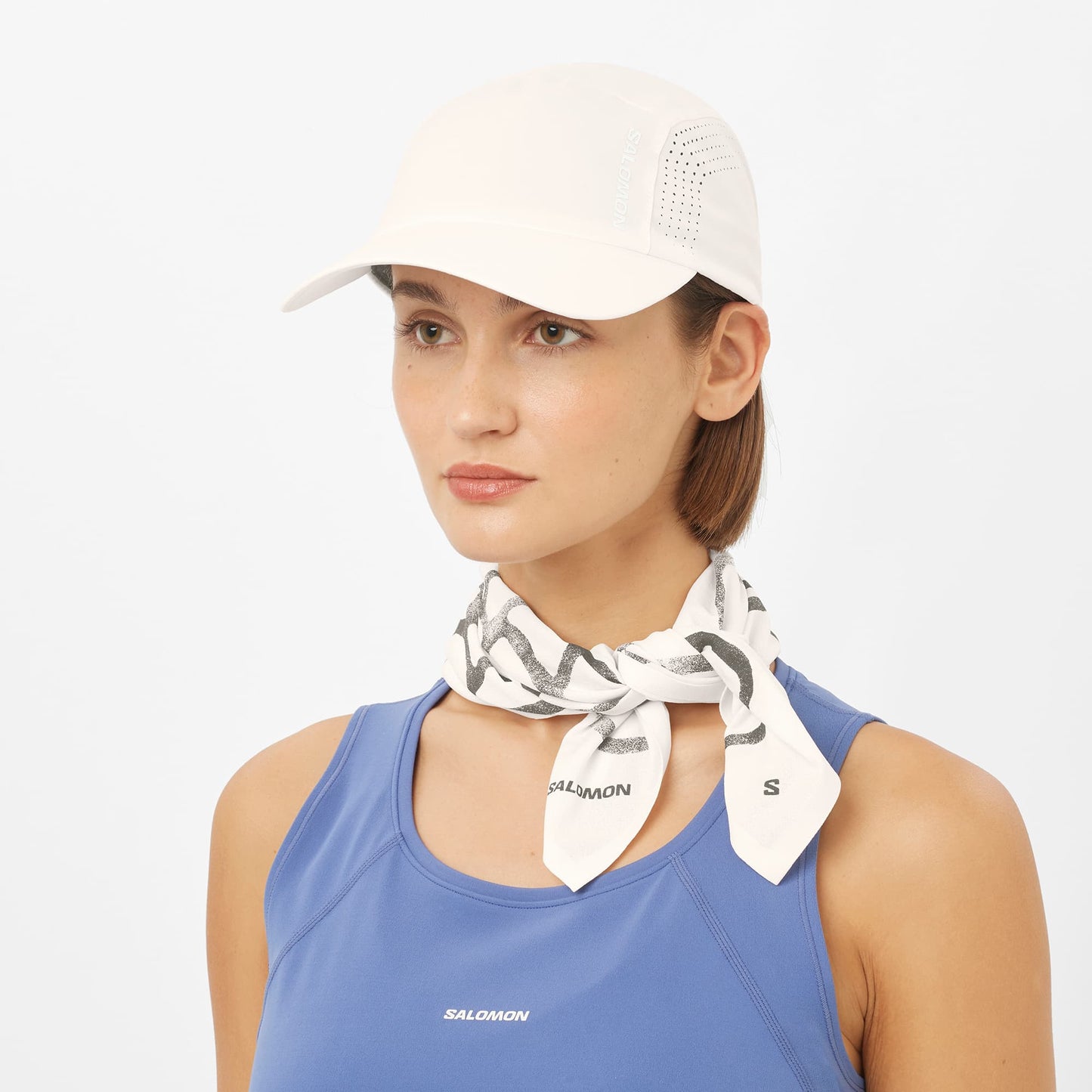 Salomon Cap Shakeout, leichte Laufkappe für Running und Alltag mit Atmun, whisper white - machsport