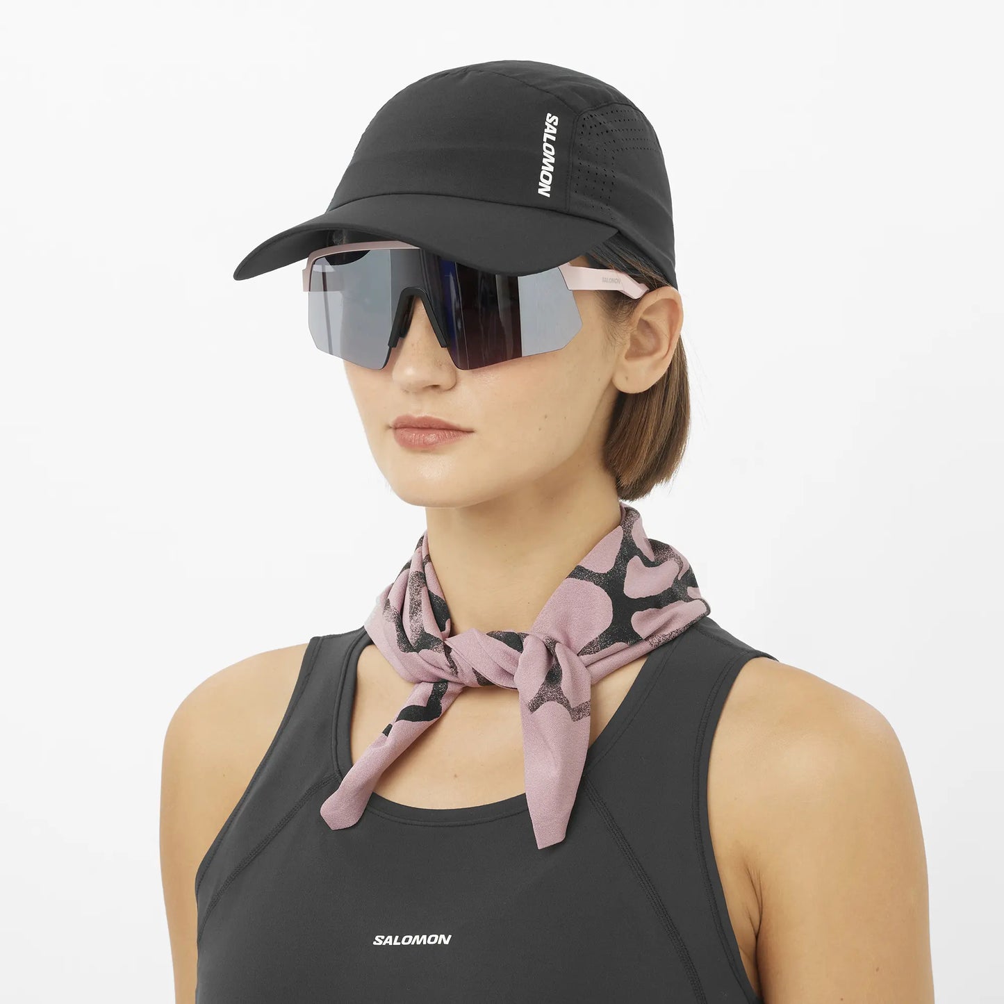 Salomon Cap Shakeout, leichte Laufkappe für Running und Alltag mit Atmungsaktivität und schnelltrocknendem Komfort, deep black - machsport