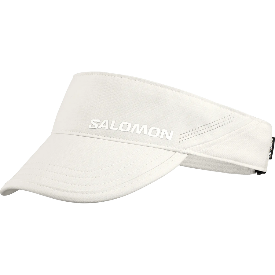 Salomon Shakeout Visor Cap, leichte Visor Laufkappe für Running und Alltag mit schnelltrocknendem Komfort, whisper white - machsport