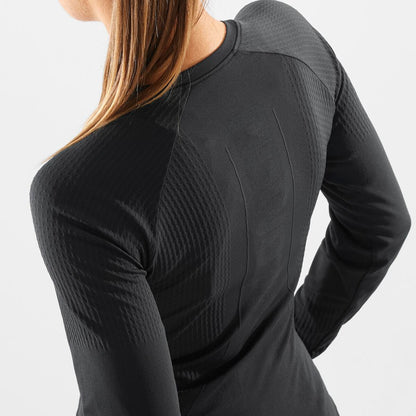 Salomon Damenlangarmshirt Sense Aero Seamless Tee - machsport