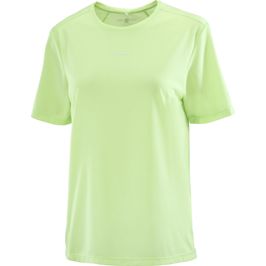 Salomon Damenlaufshirt T-Shirt Shakeout Core SS Tee, leichtes Running Shirt für Training und Alltag mit atmungsaktivem Knit Flow Material, butterfly - machsport