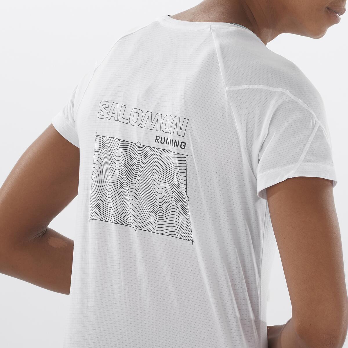 Salomon Damenshirt Cross Run Tee SS GFX - machsport – Bild 