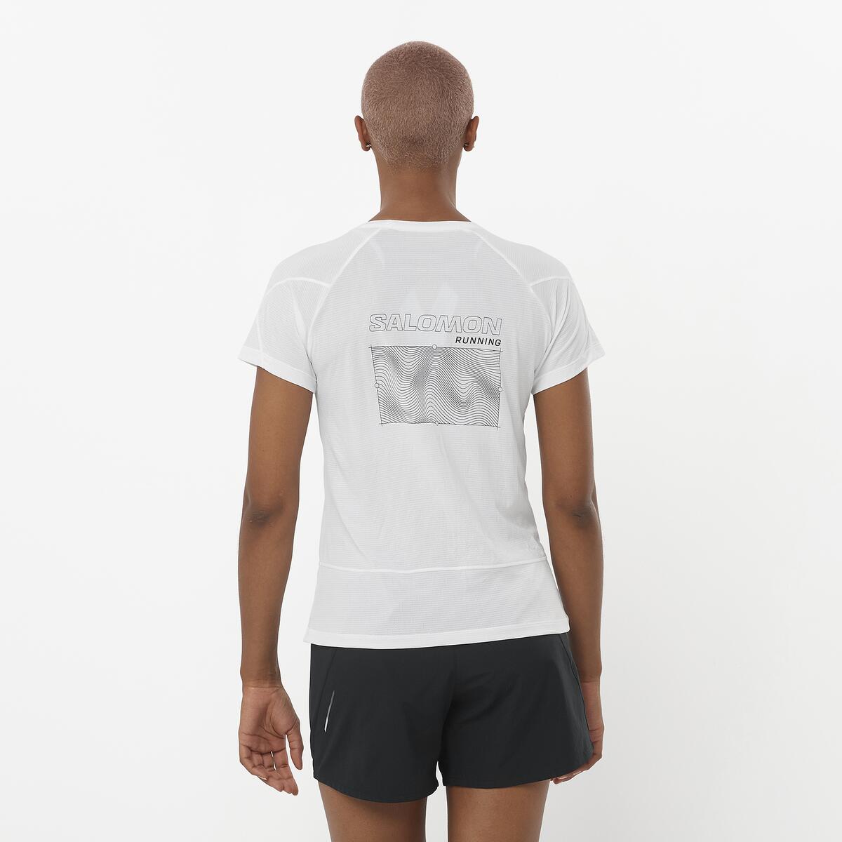 Salomon Damenshirt Cross Run Tee SS GFX - machsport – Bild 
