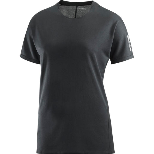 Salomon Damenshirt Sense Aero SS Tee – schwarz / 38