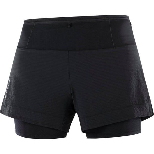 Salomon Damenlaufhose Sense Aero 2in1 Short – schwarz / 40