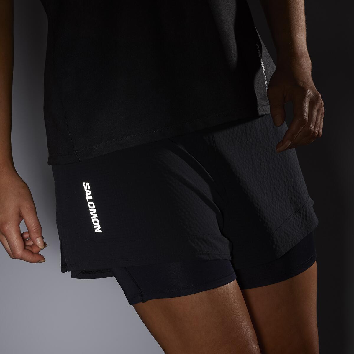 Salomon Damenlaufhose Sense Aero 2in1 Short - machsport