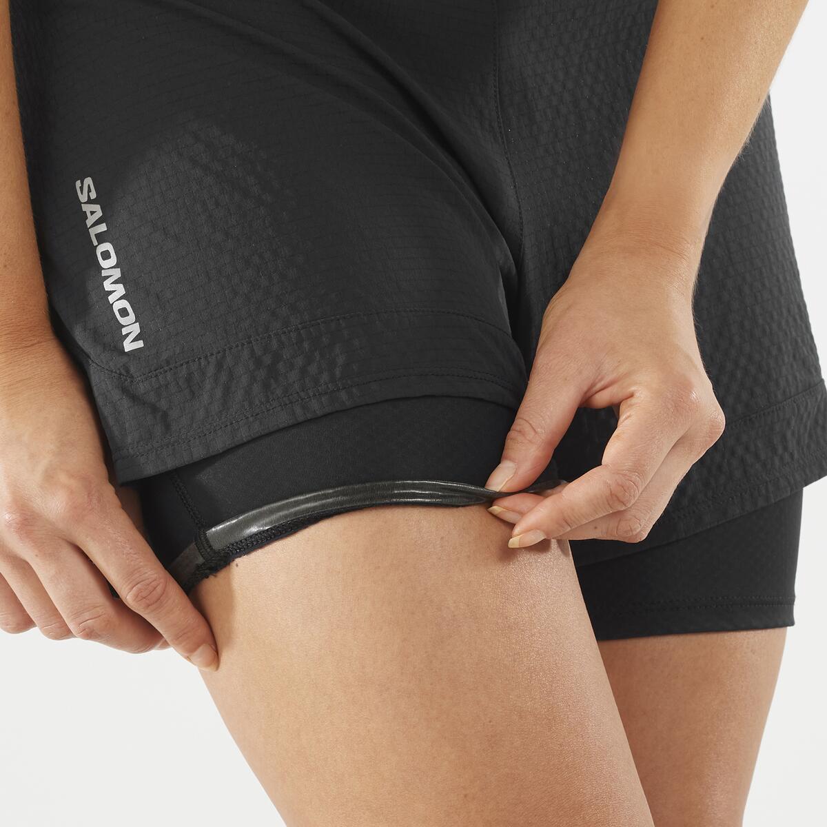 Salomon Damenlaufhose Sense Aero 2in1 Short - machsport