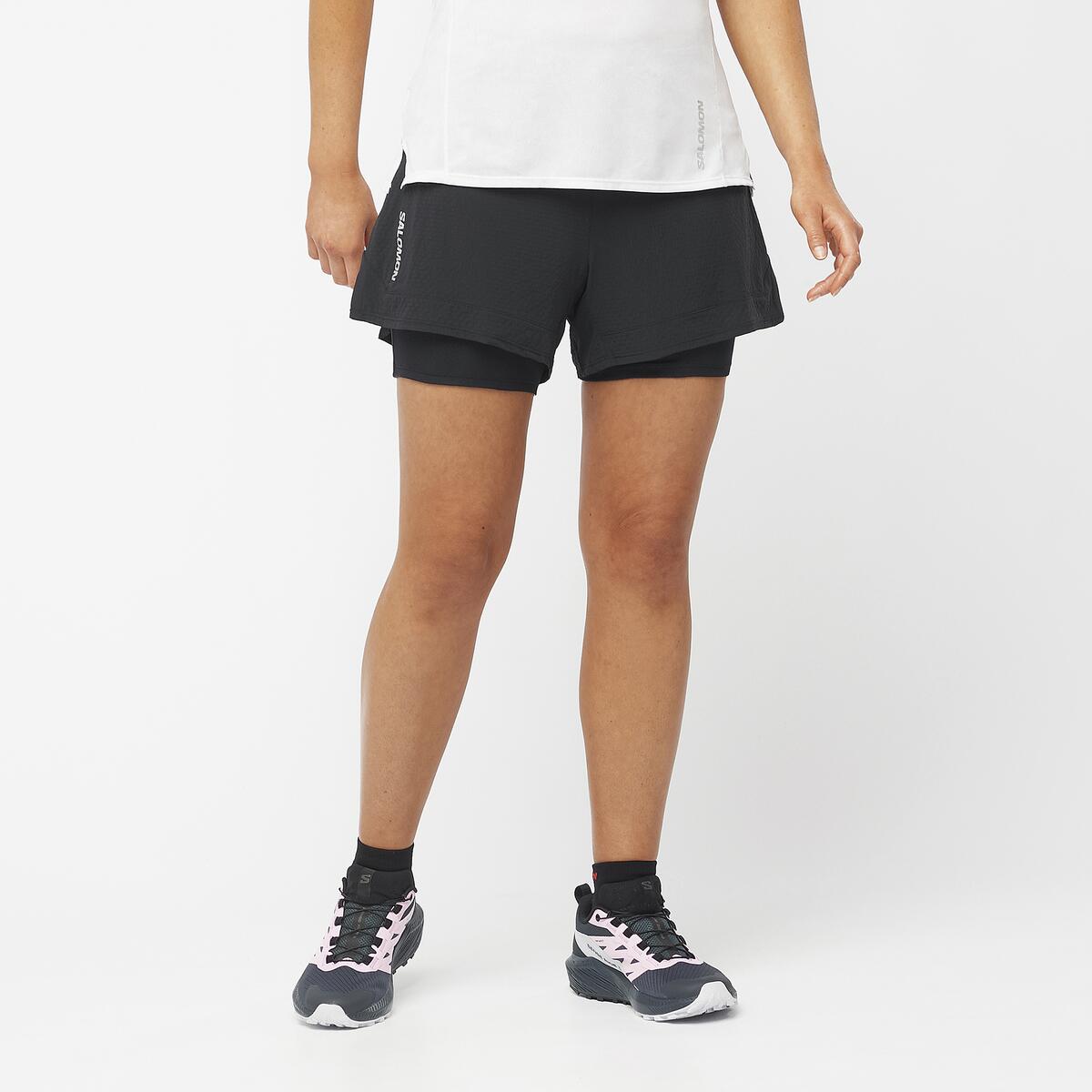 Salomon Damenlaufhose Sense Aero 2in1 Short - machsport – Bild 