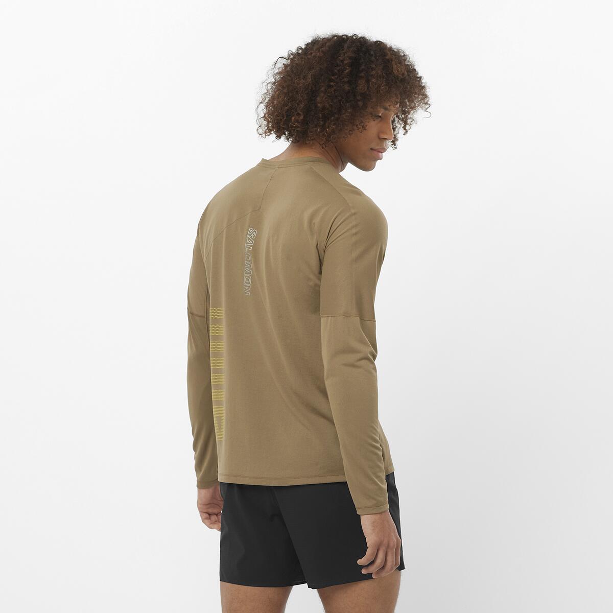 Salomon Herrenlangarmshirt Sense Aero LS TEE GFX - machsport