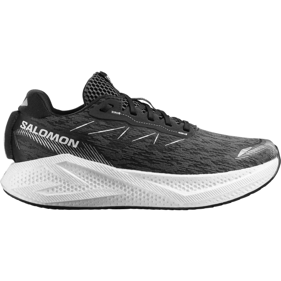 Salomon Herrenlaufschuhe Schuhe Aero Glide 4, Gravel-Laufschuhe für Straße und Gelände mit maximaler Dämpfung, black/white - machsport