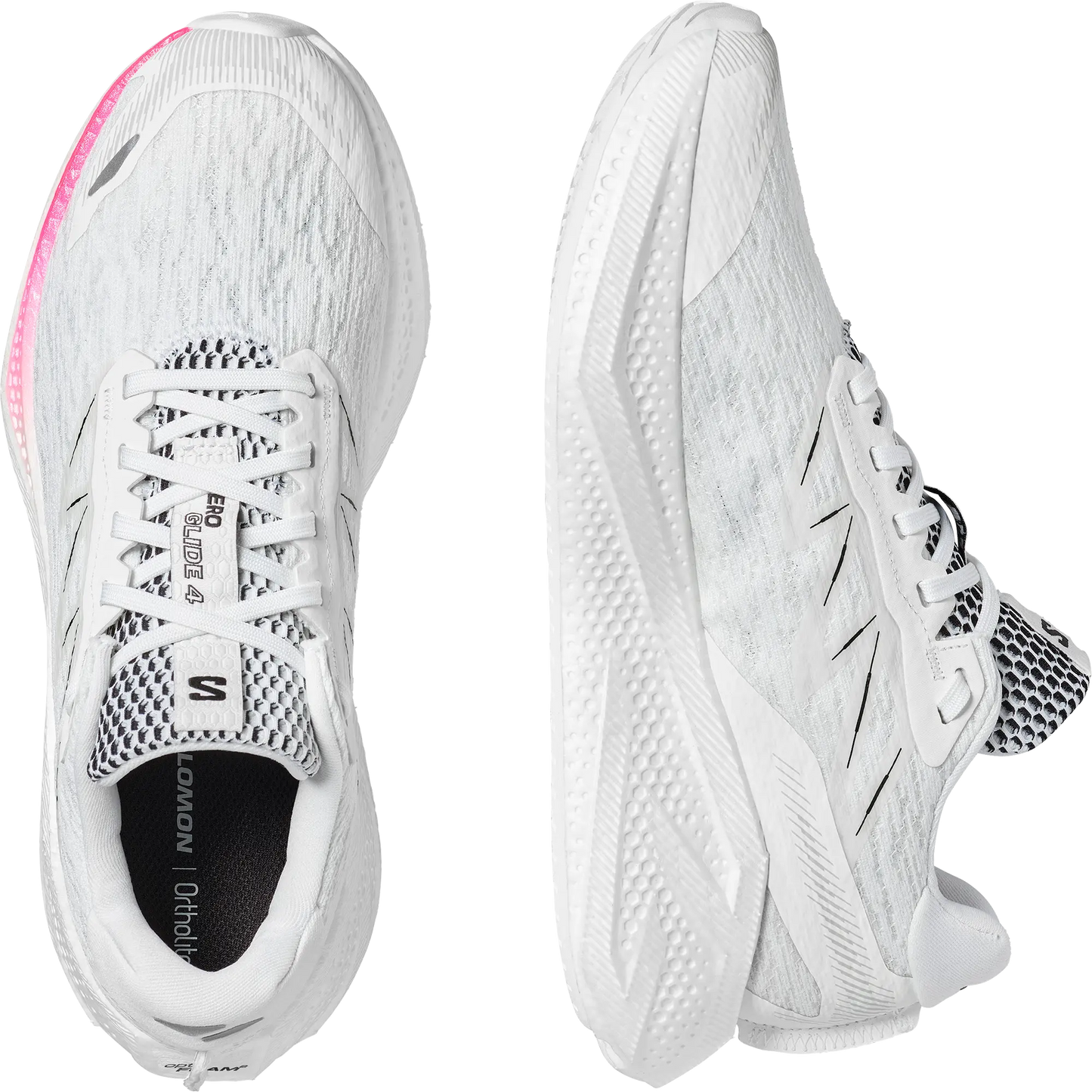 Salomon Herrenlaufschuhe Schuhe Aero Glide 4, Gravel-Laufschuhe für Straße und Gelände mit maximaler Dämpfung, white/white - machsport