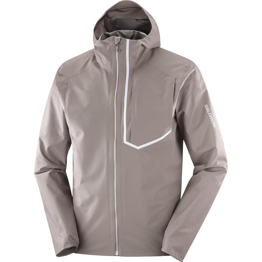 Salomon Herrenlaufjacke Bonatti Trail – braun / L