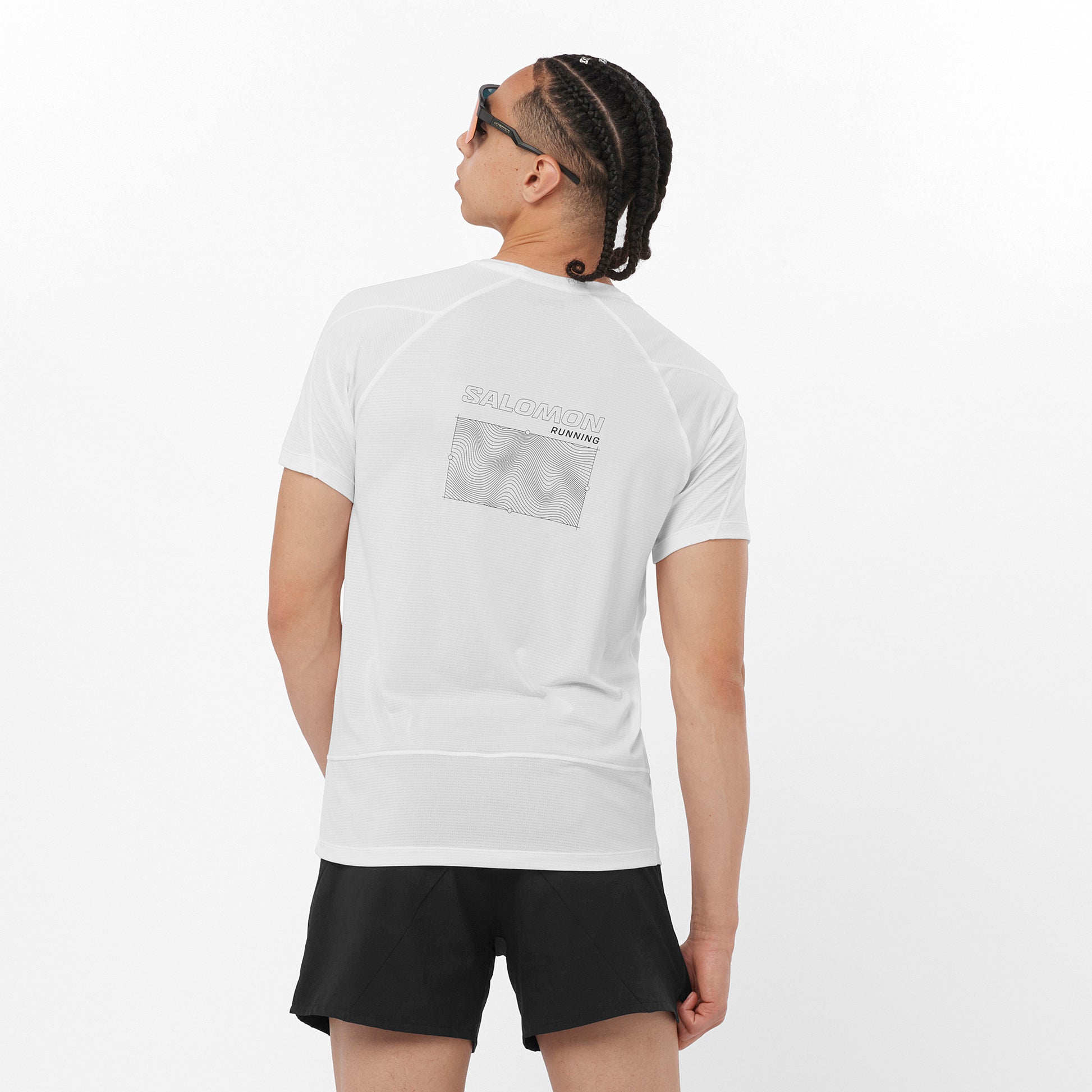 Salomon Herrenlaufshirt Cross Run SS Tee GFX - machsport – Bild 