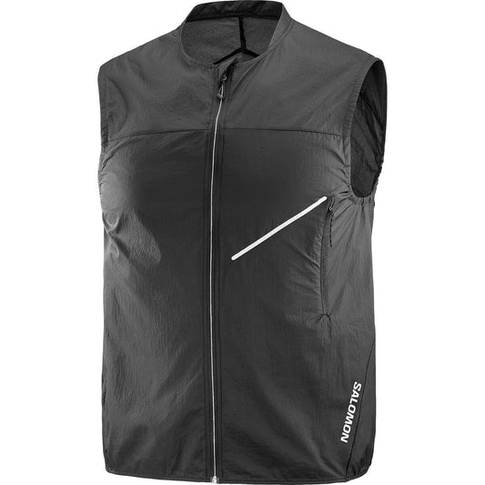 Salomon Herrenweste Sense Aero Wind Vest – schwarz / S