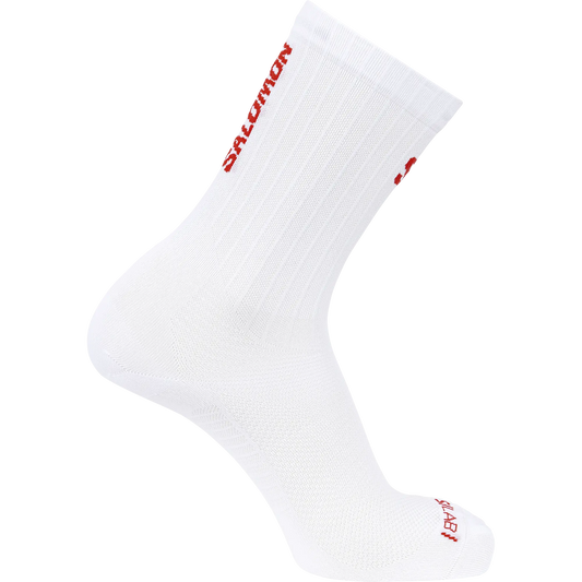 Salomon Laufsocken S/LAB Phantasm Crew, ultraleichte Running Socken mit kühlenden Fasern und präziser Passform – weiß / 36-38