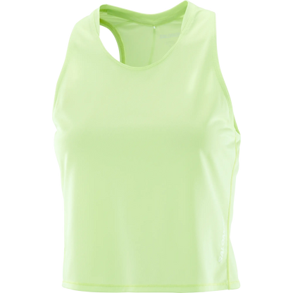 Salomon Sense Aero Short Tank Top, leichtes Running Tanktop mit hoher Atmungsaktivität für schnelle Läufe, butterfly - machsport