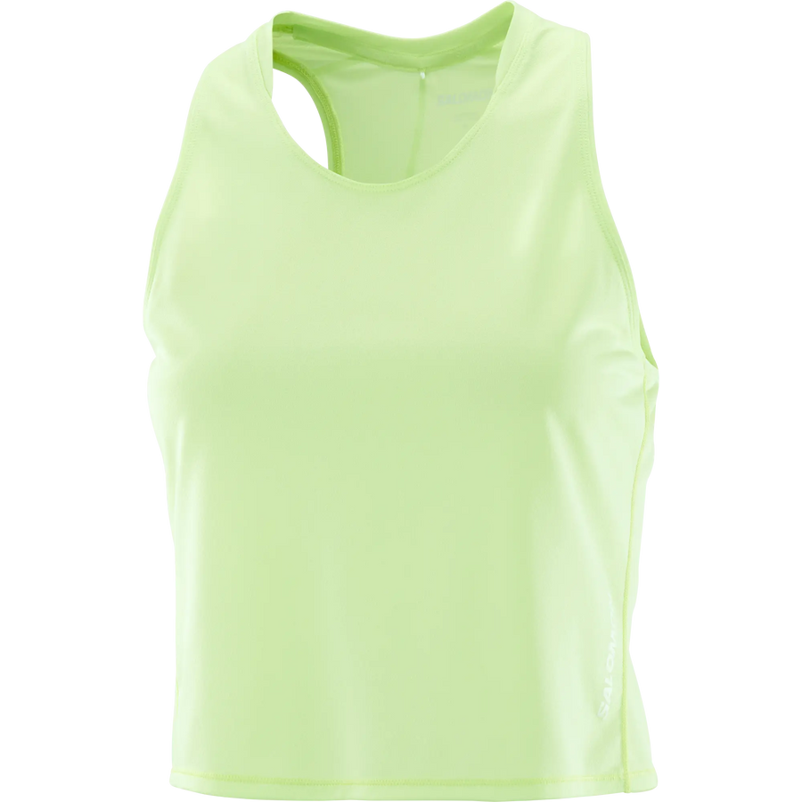 Salomon Sense Aero Short Tank Top, leichtes Running Tanktop mit hoher Atmungsaktivität für schnelle Läufe, butterfly - machsport
