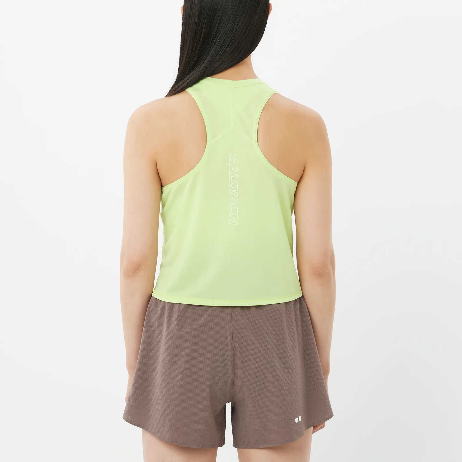 Salomon Sense Aero Short Tank Top, leichtes Running Tanktop mit hoher Atmungsaktivität für schnelle Läufe, butterfly - machsport – Bild 