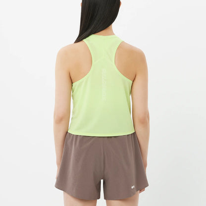 Salomon Sense Aero Short Tank Top, leichtes Running Tanktop mit hoher Atmungsaktivität für schnelle Läufe, butterfly - machsport