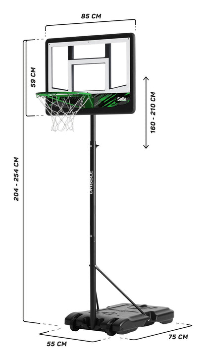 Salta Basketballanlage Dribble - Dribble Schwarz - machsport
