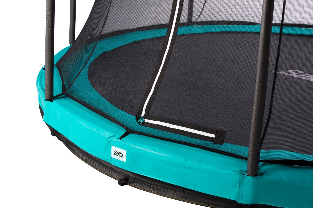 Salta Trampolin Comfort Edition Ground - 183cm - Rund Grün - machsport
