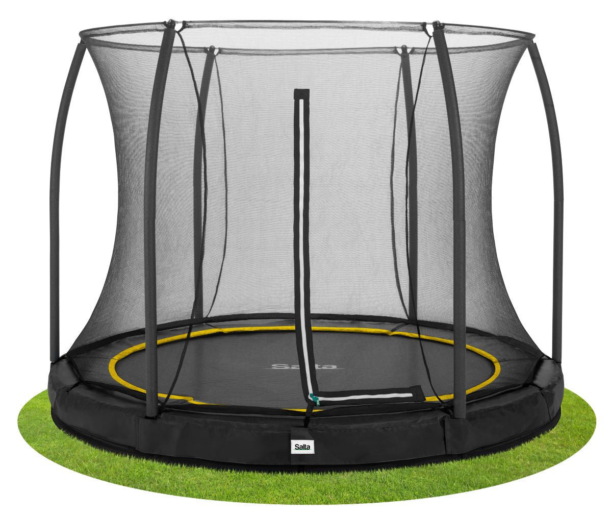Salta Trampolin Comfort Edition Ground - 183cm - Rund Schwarz - machsport