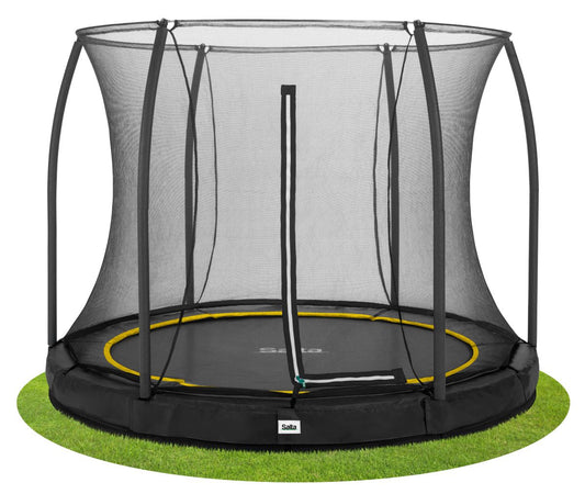 Salta Trampolin Comfort Edition Ground - 183cm - Rund Schwarz – ⌀ 183 cm / Schwarz / Rund