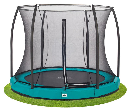 Salta Trampolin Comfort Edition Ground - 213cm - Rund Grün – ⌀ 213 cm / Grün / Rund