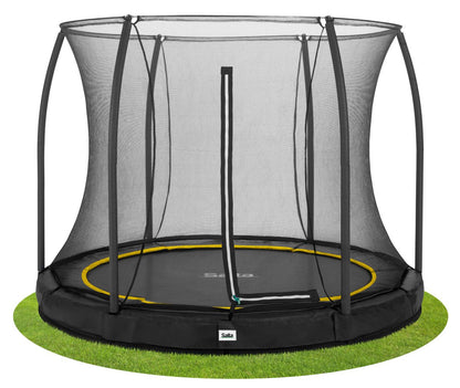 Salta Trampolin Comfort Edition Ground - 213cm - Rund Schwarz - machsport