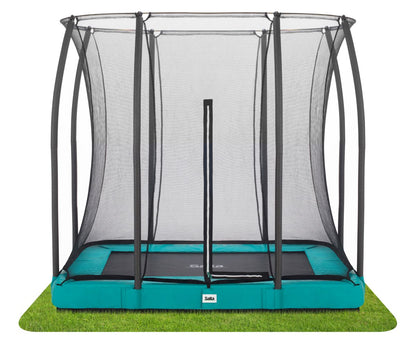 Salta Trampolin Comfort Edition Ground - 214x153cm - Rechteckig Grün - machsport