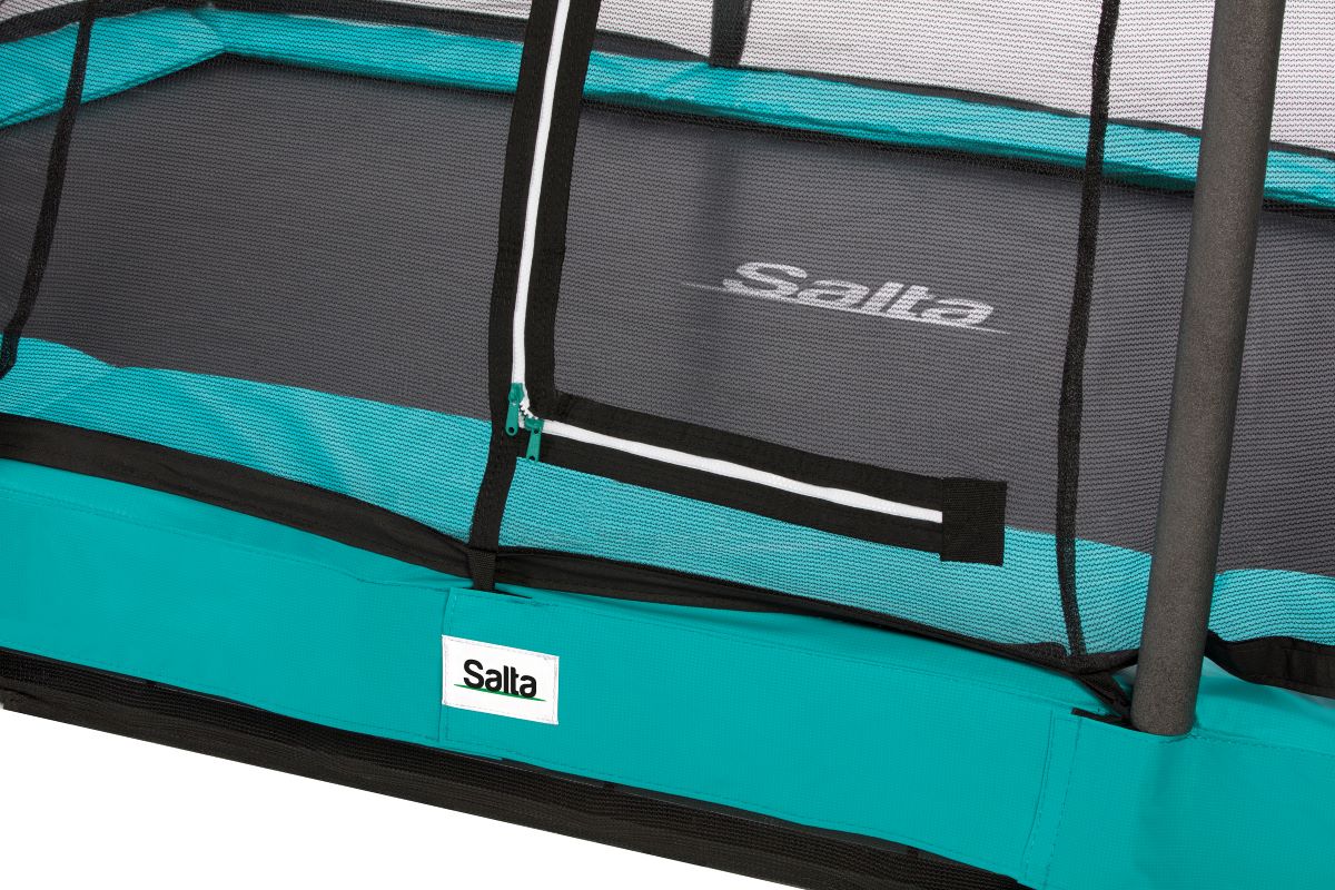 Salta Trampolin Comfort Edition Ground - 214x153cm - Rechteckig Grün - machsport – Bild 