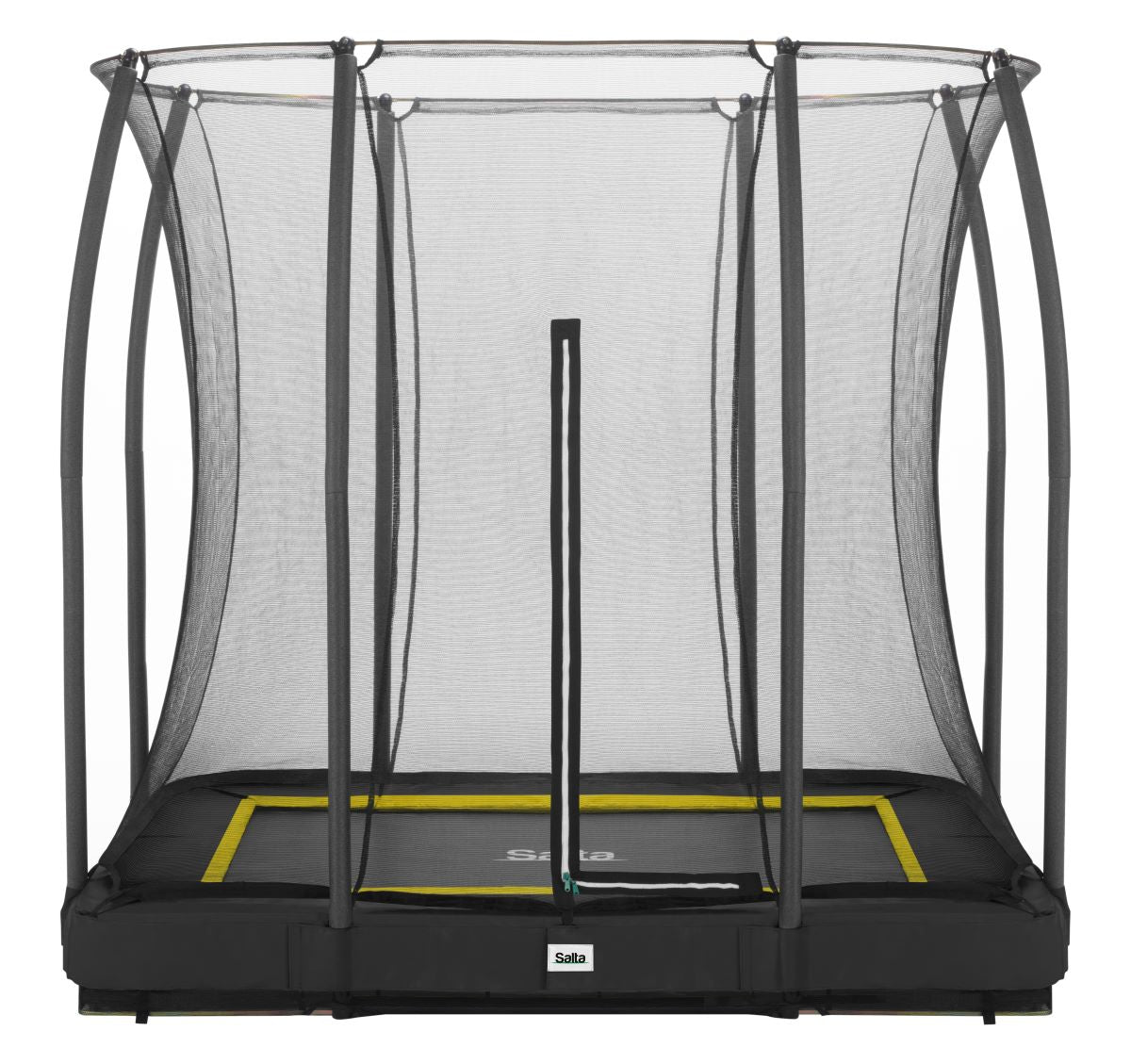 Salta Trampolin Comfort Edition Ground - 214x153cm - Rechteckig Schwarz - machsport – Bild 