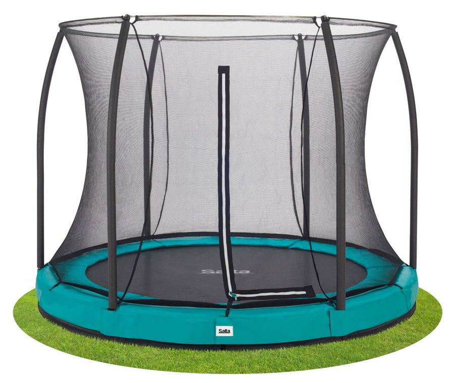Salta Trampolin Comfort Edition Ground - 251cm - Rund Grün - machsport
