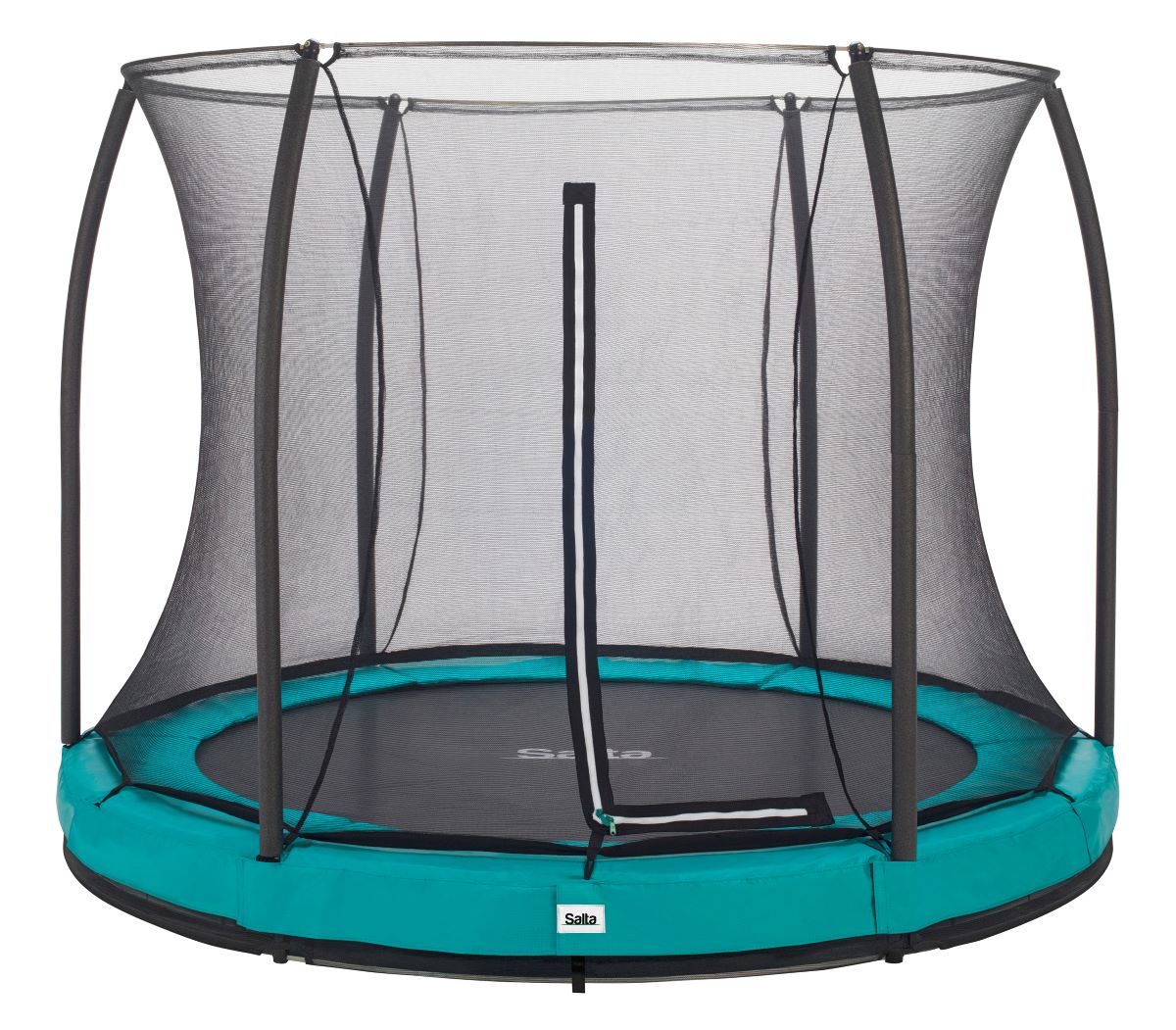 Salta Trampolin Comfort Edition Ground - 251cm - Rund Grün - machsport
