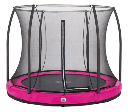 Salta Trampolin Comfort Edition Ground - 251cm - Rund Pink - machsport