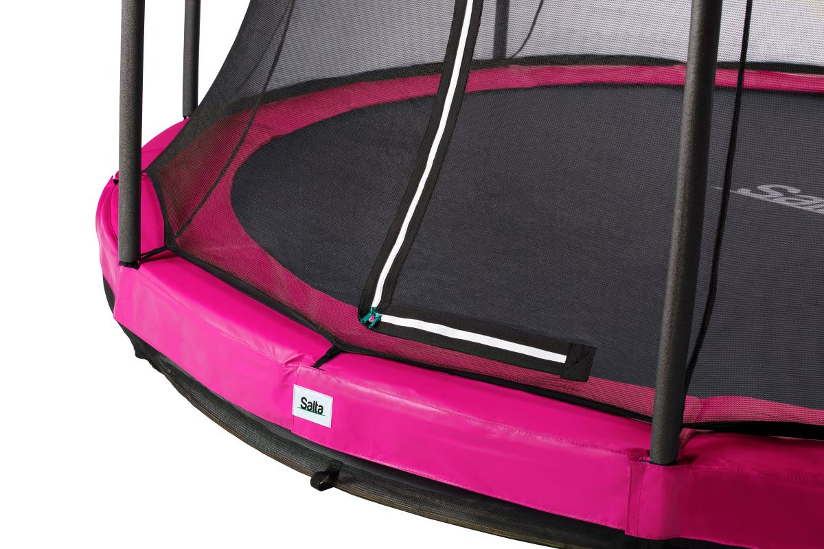 Salta Trampolin Comfort Edition Ground - 305cm - Rund Pink - machsport – Bild 