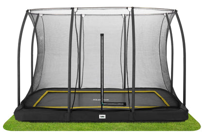 Salta Trampolin Comfort Edition Ground - 305x214cm - Rechteckig Schwarz - machsport