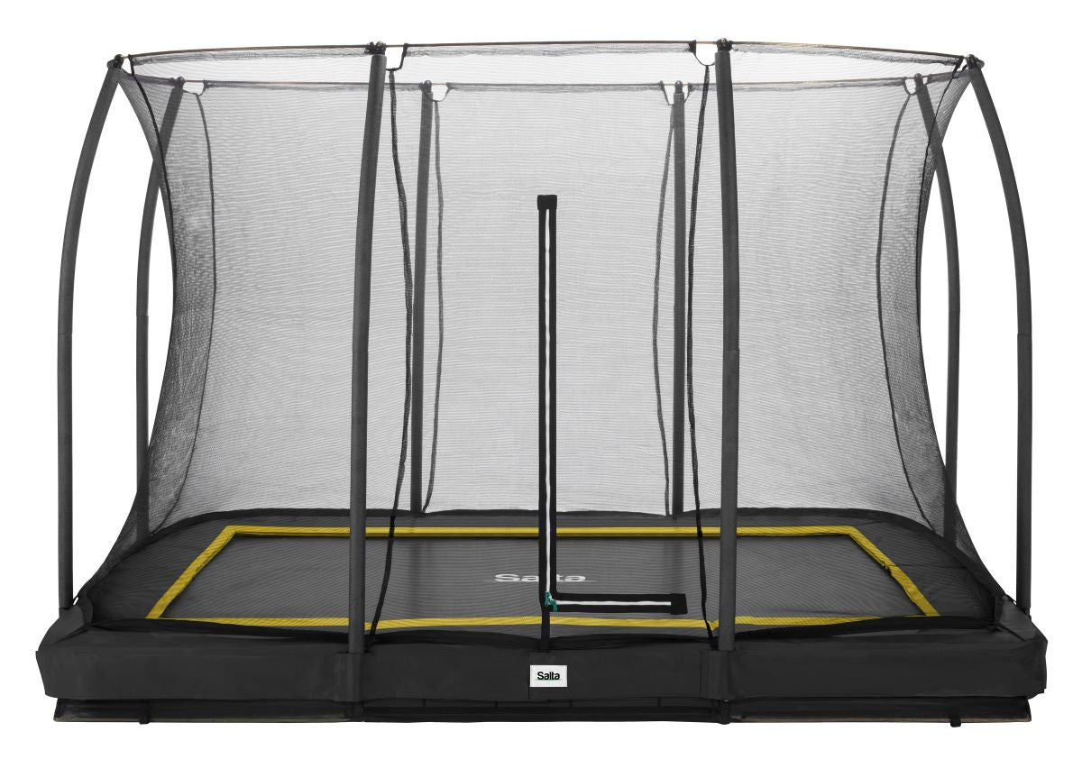 Salta Trampolin Comfort Edition Ground - 305x214cm - Rechteckig Schwarz - machsport – Bild 