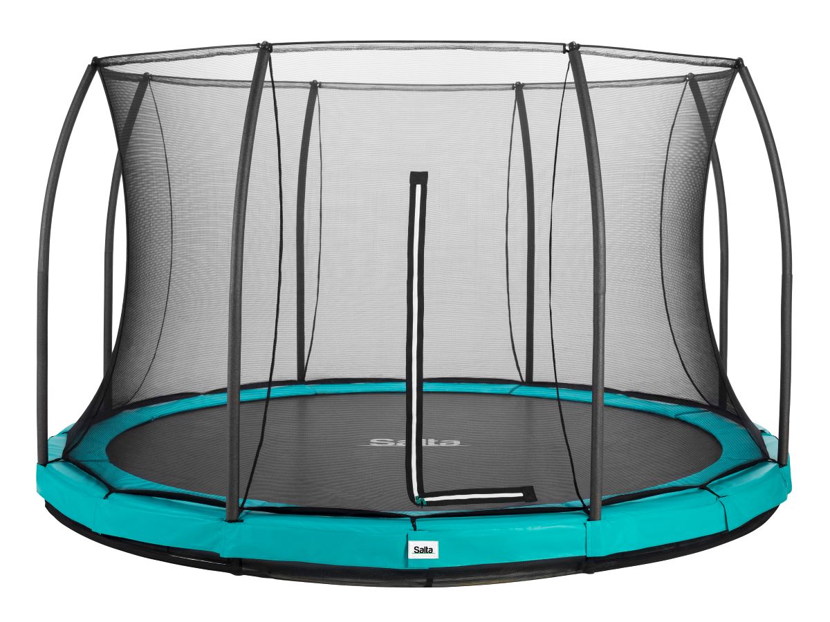 Salta Trampolin Comfort Edition Ground - 366cm - Rund Grün - machsport – Bild 