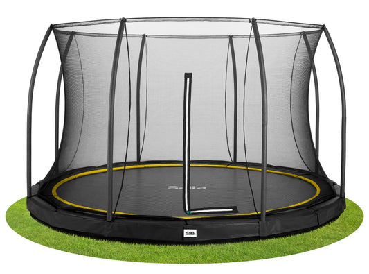 Salta Trampolin Comfort Edition Ground - 366cm - Rund Schwarz – ⌀ 366 cm / Schwarz / Rund