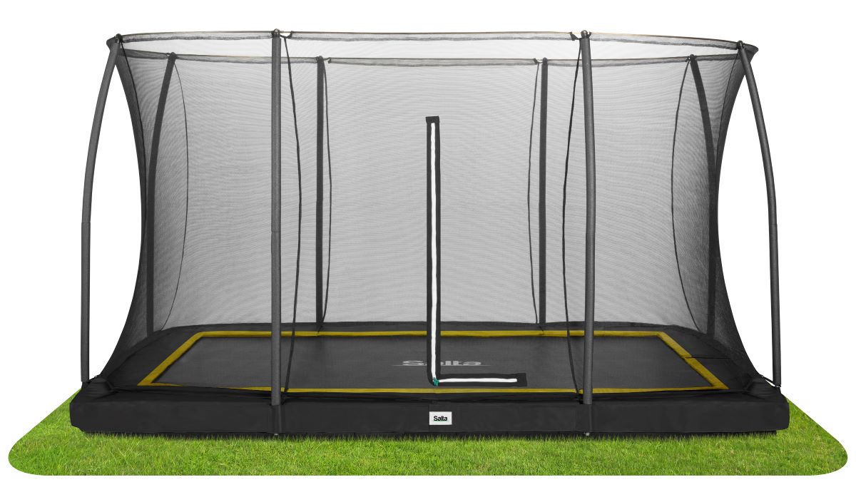 Salta Trampolin Comfort Edition Ground - 366x244cm - Rechteckig Grün - machsport