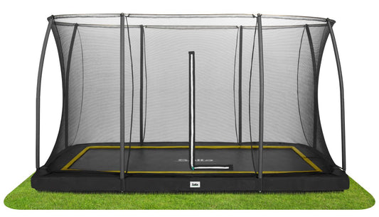 Salta Trampolin Comfort Edition Ground - 366x244cm - Rechteckig Grün – 366x244 cm / Schwarz / Rechteckig