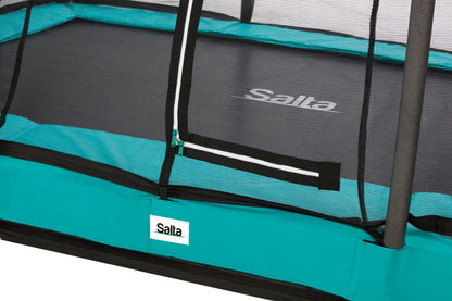 Salta Trampolin Comfort Edition Ground - 366x244cm - Rechteckig Schwarz - machsport