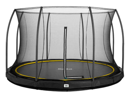 Salta Trampolin Comfort Edition Ground - 396cm - Rund Schwarz - machsport